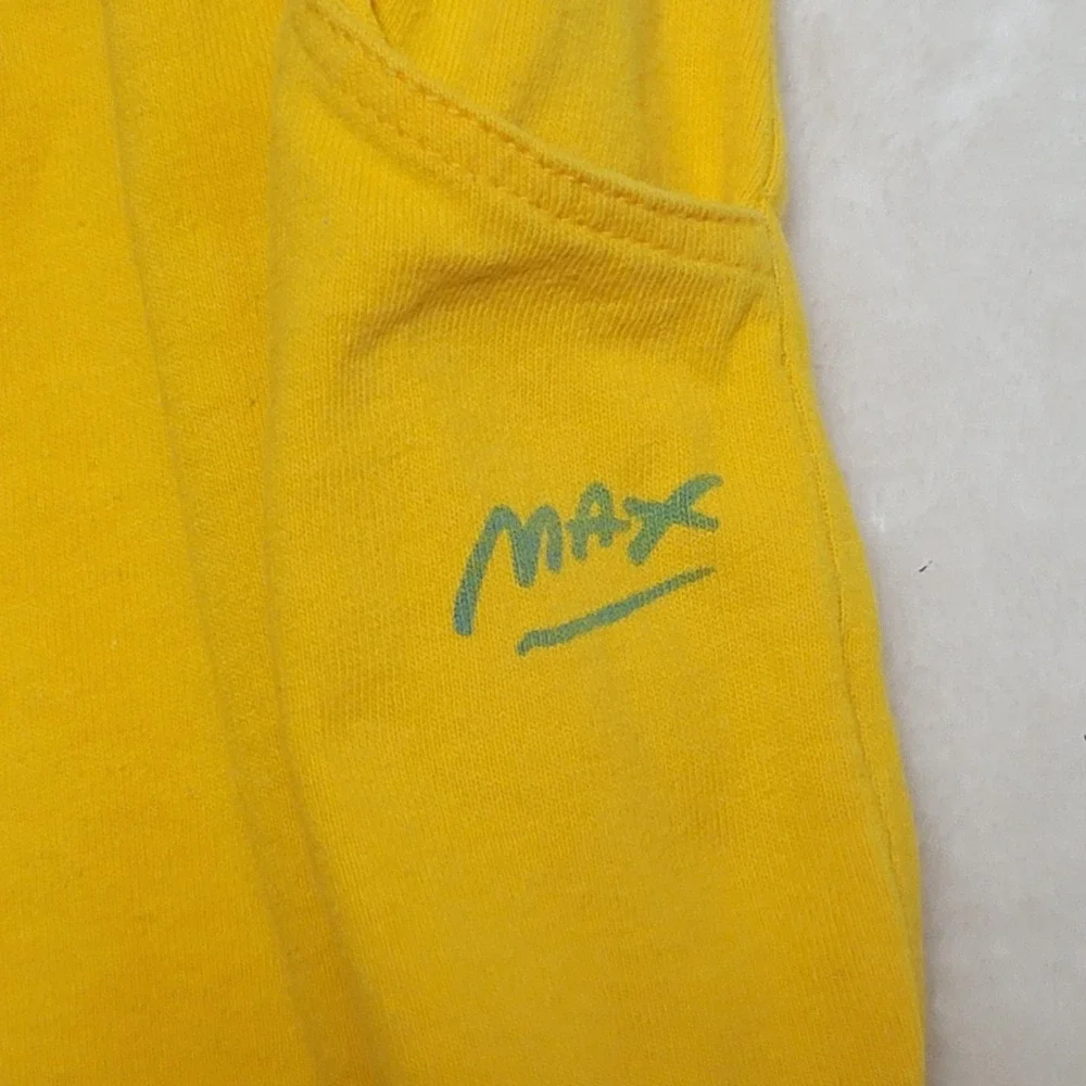 Vintage Peter Max Sweat Pants Mens Medium Yellow Neo Max Art 1980s USA